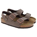 Birkenstock Milano 634501 Sandals – Mocha Birko- Flor Nubuck – Womens Sandals, Sliders & Toe Posts - Crep Direct UK