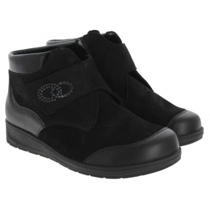 Waldlaufer Mimi 812815 Ankle Boots – Black Nubuck – Womens Boots - Crep Direct UK