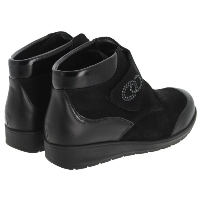 Waldlaufer Mimi 812815 Ankle Boots – Black Nubuck – Womens Boots - Crep Direct UK