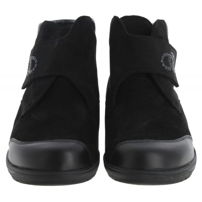 Waldlaufer Mimi 812815 Ankle Boots – Black Nubuck – Womens Boots - Crep Direct UK