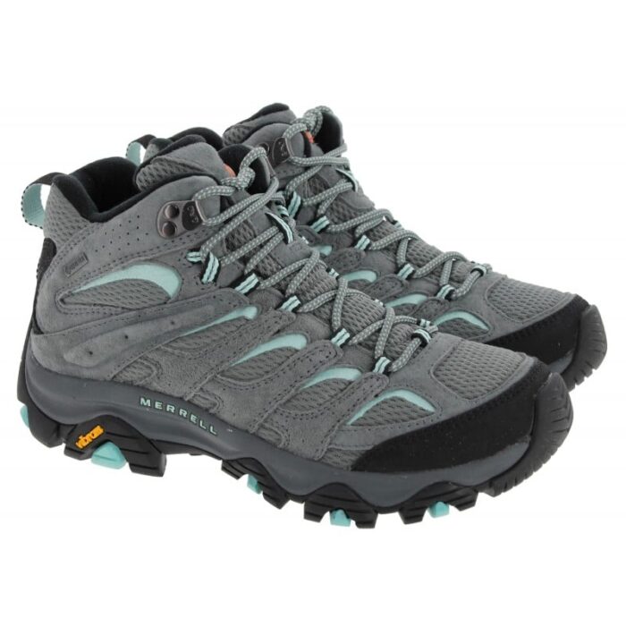 Merrell Moab 3 Mid GTX J036306 Walking Boots – Grey Suede – Womens Boots - Crep Direct UK