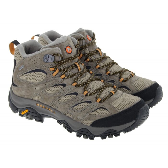 Merrell Moab 3 Mid GTX Gore-Tex Walking Boots – Pecan – Mens Boots - Crep Direct UK