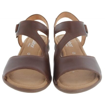 Gabor Mostic 66.063 Sandals – Peanut Leather – Womens Sandals, Sliders & Toe Posts - Crep Direct UK