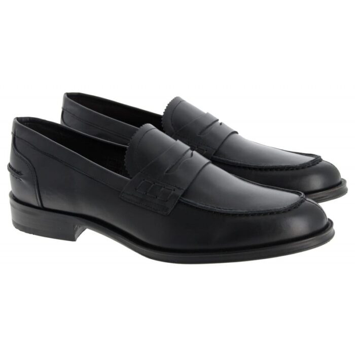 The Golden Boot Golden Boot Fernando 1703 Loafer – Black Leather – Mens Shoes - Crep Direct UK