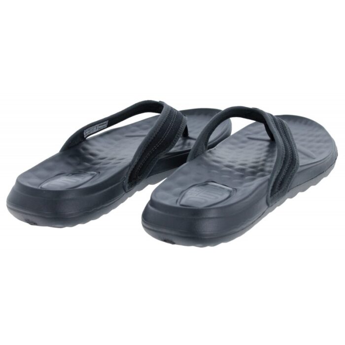 Hey Dude Myers Flip Sport Mode 40713 – Black/Black – Mens Sandals, Sliders & Toe Posts - Crep Direct UK