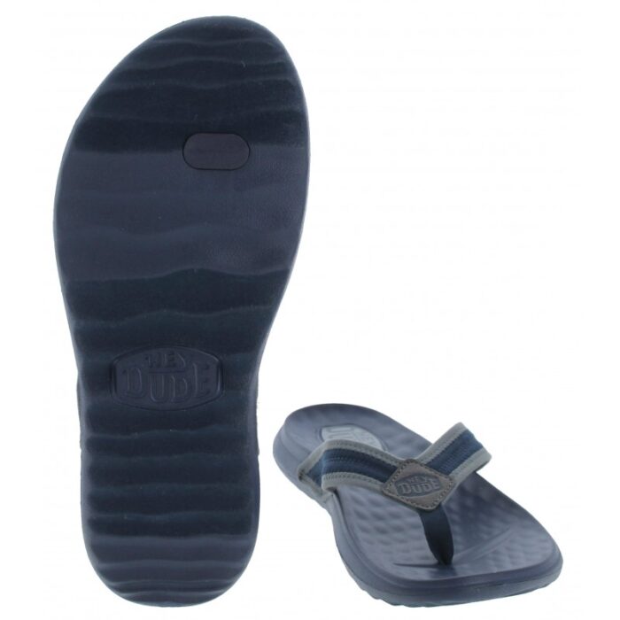 Hey Dude Myers Flip Sport Mode 40713 – Navy/Navy – Mens Sandals, Sliders & Toe Posts - Crep Direct UK