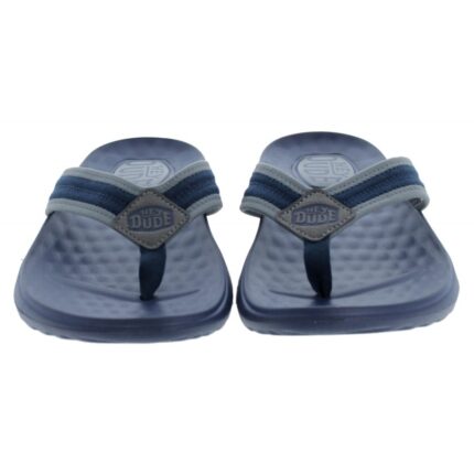 Hey Dude Myers Flip Sport Mode 40713 – Navy/Navy – Mens Sandals, Sliders & Toe Posts - Crep Direct UK