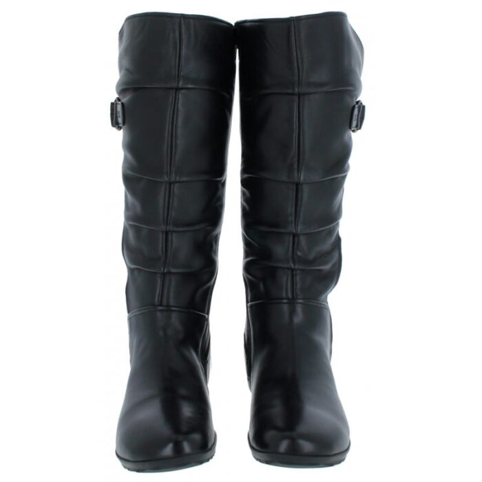 Josef Seibel Naly 23 Flat Knee High Boots – Black Leather – Womens Boots - Crep Direct UK