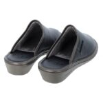Nordikas Naomi 347-0/8 Mule Slippers – Black Leather – Womens Slippers - Crep Direct UK