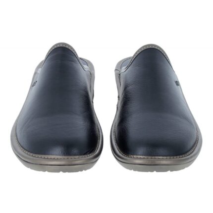 Nordikas Naomi 347-0/8 Mule Slippers – Black Leather – Womens Slippers - Crep Direct UK