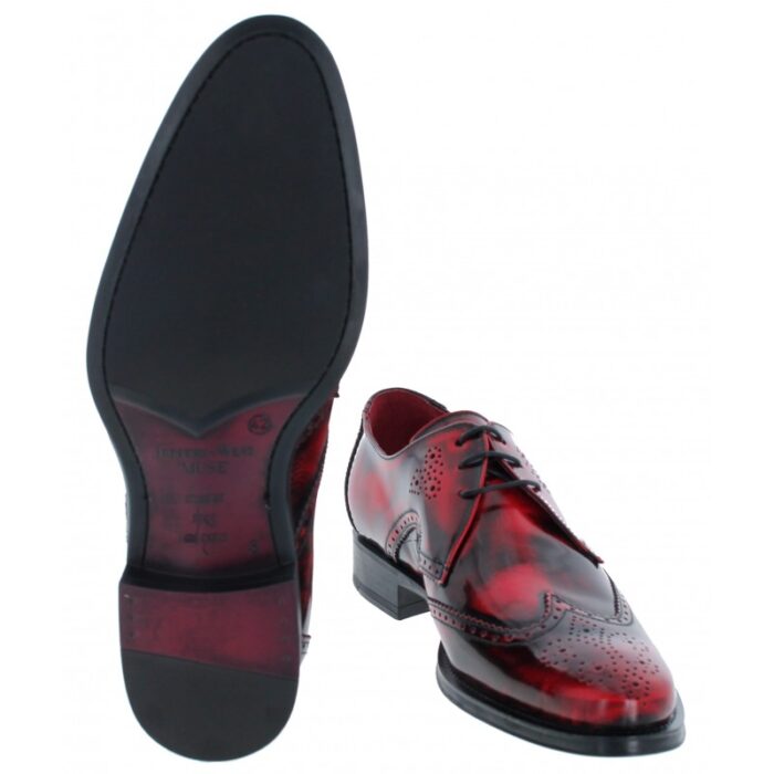 Jeffery West Nico K881 Shoes – Red College Leather – Mens Wedding Shoes - Crep Direct UK