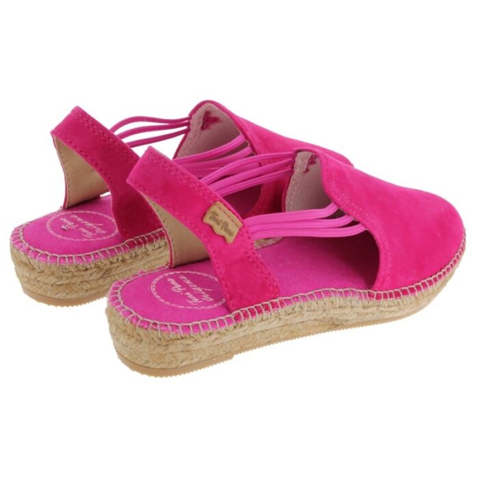 Toni Pons Nuria Espadrilles – Fucsia Suede – Womens Sandals, Sliders & Toe Posts - Crep Direct UK