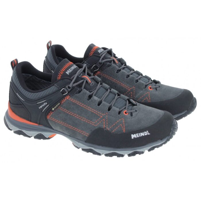 Meindl Ontario GTX 3938 Walking Shoes – Schwarz/Orange – Mens Shoes - Crep Direct UK