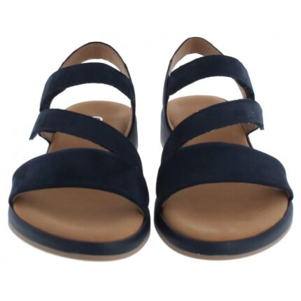 Gabor Oporto 62.733 Flat Sandals – Blue Nubuck – Womens Sandals, Sliders & Toe Posts - Crep Direct UK