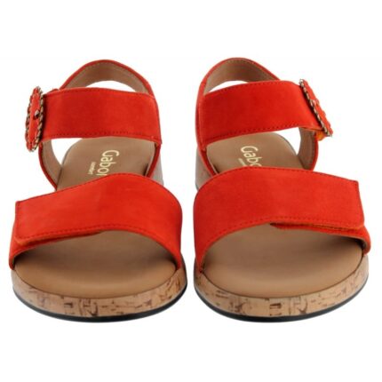 Gabor Opton 62.734 Sandals – Pumpkin Suede – Womens Sandals, Sliders & Toe Posts - Crep Direct UK