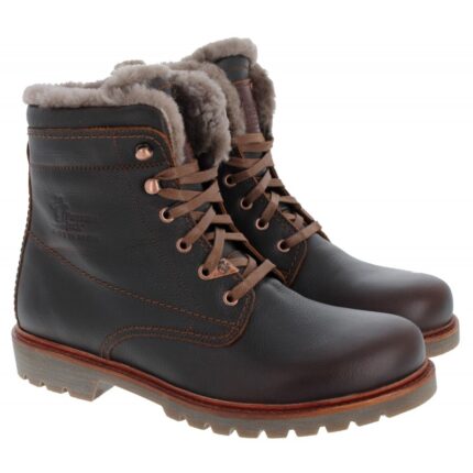 Panama Jack P03 Aviator Igloo Boots - Chestnut Leather - Mens Boots