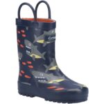 Cotswold Puddle Wellingtons – Blue Shark – Boys Wellies - Crep Direct UK