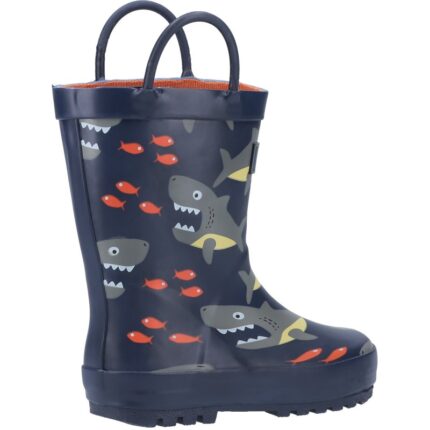 Cotswold Puddle Wellingtons – Blue Shark – Boys Wellies - Crep Direct UK