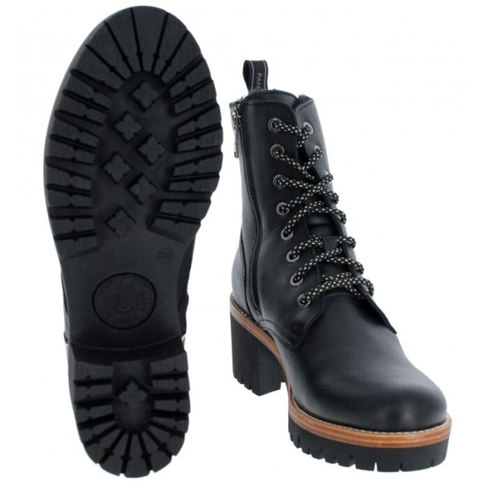 Panama Jack Padma Ankle Boots – Black Leather – Womens Boots - Crep Direct UK