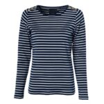 Holland Cooper Padstow Long Sleeve Crew Neck Tee – Ink Navy / Natural Stripe – Ladies Clothing - Crep Direct UK Holland Cooper Padstow Long Sleeve Crew Neck Tee – Ink Navy / Natural Stripe – Ladies Clothing - Crep Direct UK