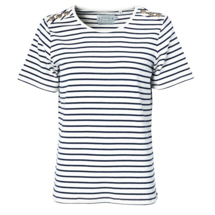 Holland Cooper Padstow Crew Neck Tee – Natural Ink / Navy Stripe – Ladies Clothing - Crep Direct UK Holland Cooper Padstow Crew Neck Tee – Natural Ink / Navy Stripe – Ladies Clothing - Crep Direct UK