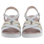 Wonders Paterna C-6530 Sandals – Off White / Gold Leather – Womens Sandals, Sliders & Toe Posts - Crep Direct UK