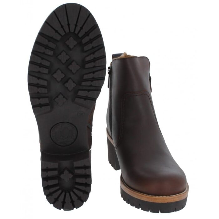 Panama Jack Pauline B10 Ankle Boots – Bark Leather – Womens Boots - Crep Direct UK