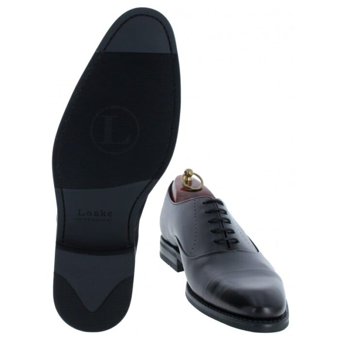 Loake Phoenix Shoes – Black Leather – Mens Shoes - Crep Direct UK