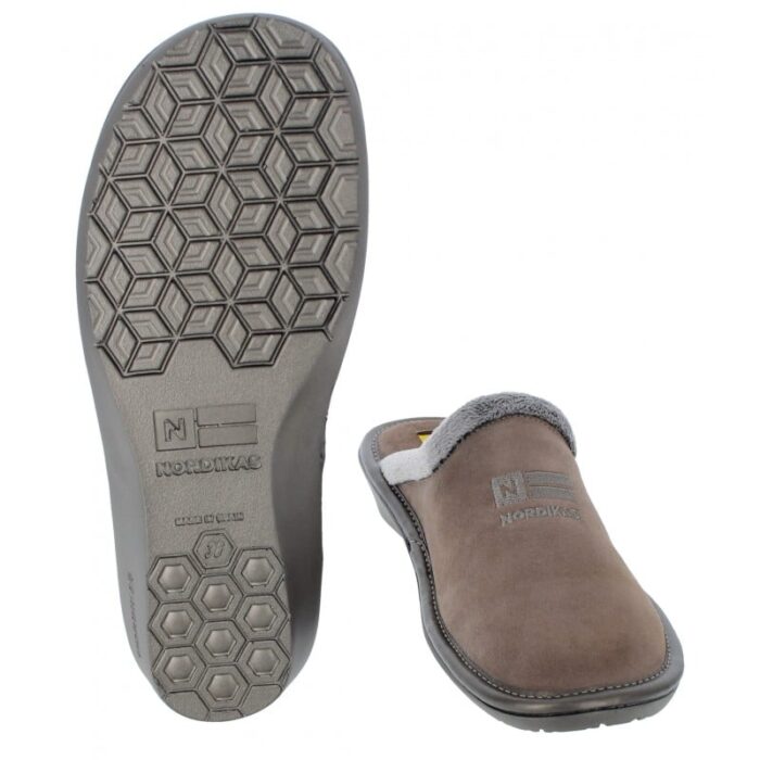 Nordikas Natala III 238-0/8 Mule Slippers – Piedra Suede – Womens Slippers - Crep Direct UK