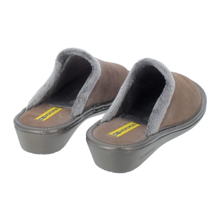 Nordikas Natala III 238-0/8 Mule Slippers – Piedra Suede – Womens Slippers - Crep Direct UK