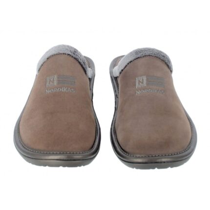 Nordikas Natala III 238-0/8 Mule Slippers – Piedra Suede – Womens Slippers - Crep Direct UK