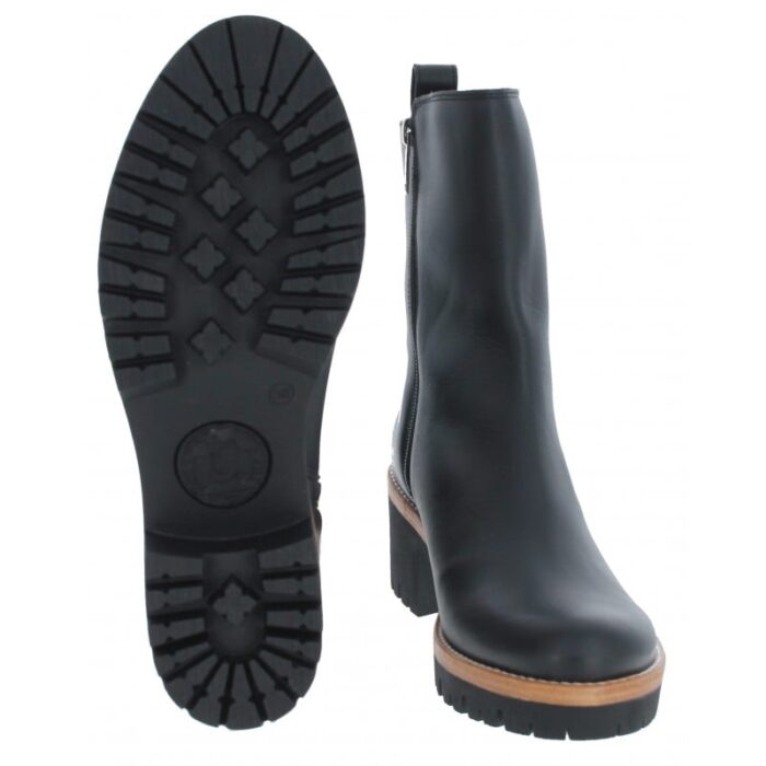 Panama Jack Polet Ankle Boots – Black Leather – Womens Boots - Crep Direct UK