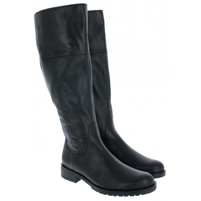 Gabor Propulsion Xl 52.029 Knee High Boots – Black Leather – Womens Boots - Crep Direct UK