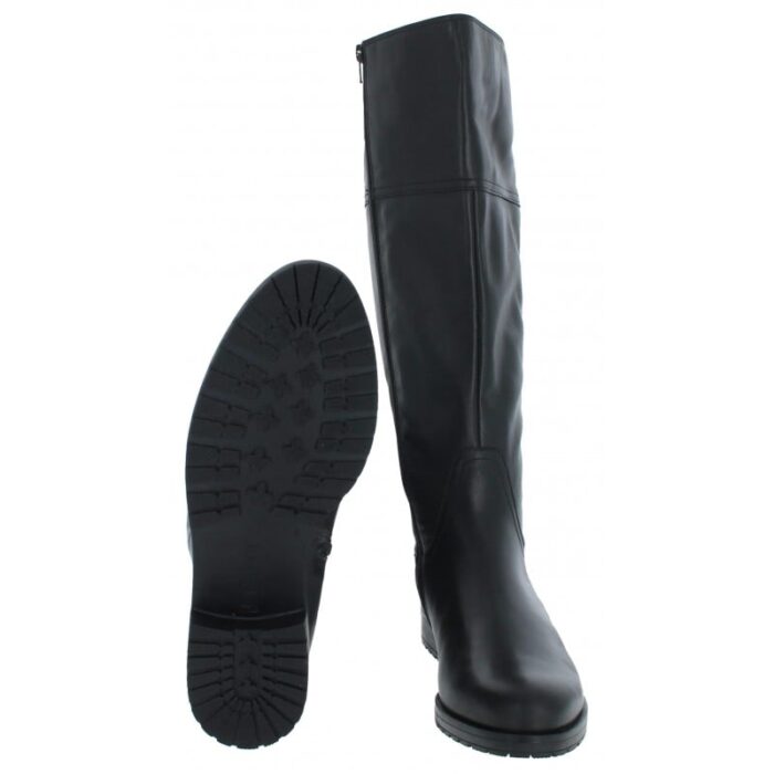 Gabor Propulsion Xl 52.029 Knee High Boots – Black Leather – Womens Boots - Crep Direct UK