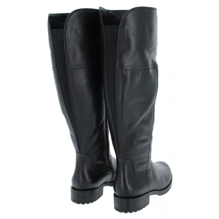 Gabor Propulsion Xl 52.029 Knee High Boots – Black Leather – Womens Boots - Crep Direct UK