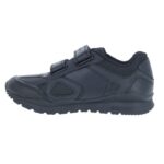 Geox Pavel J0415C Trainers – Black Leather – Girls School Shoes - Crep Direct UK