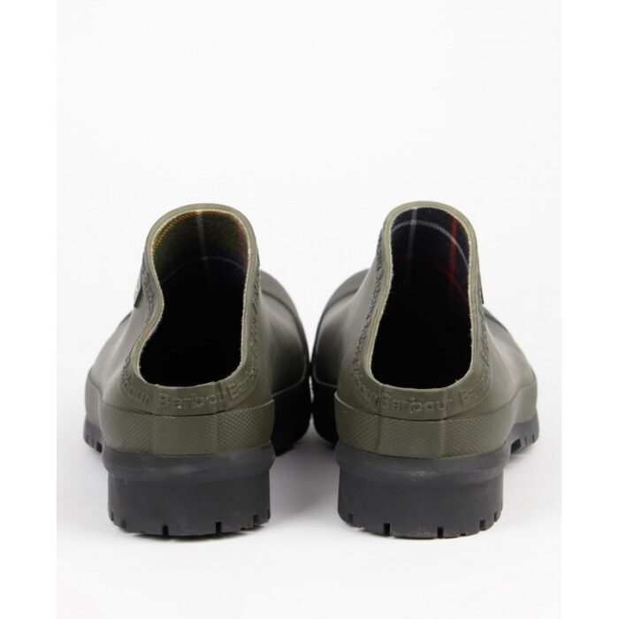 Barbour Quinn Garden Clogs – Olive – Mens Wellingtons - Crep Direct UK