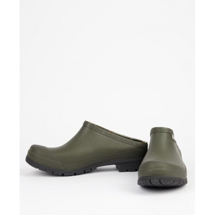 Barbour Quinn Garden Clogs – Olive – Mens Wellingtons - Crep Direct UK