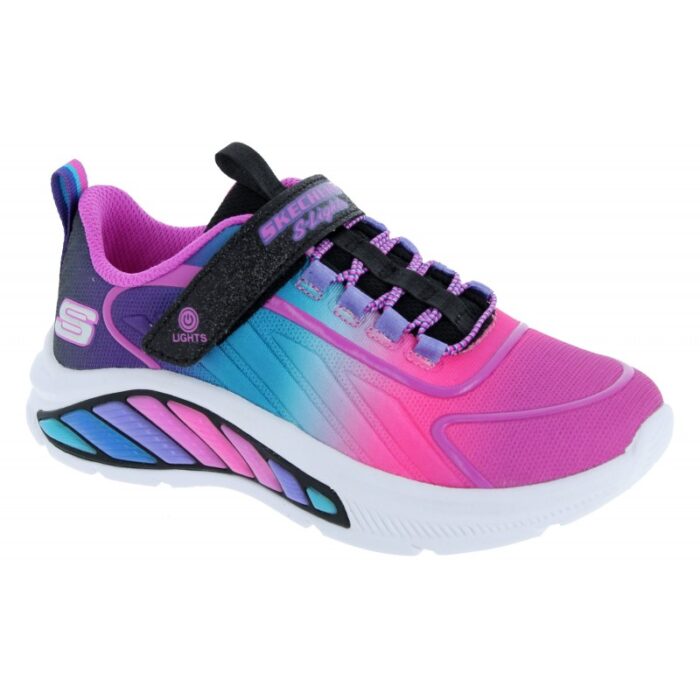 Skechers Rainbow Cruisers 303721L Black (BKMT) Textile – Girls Shoes - Crep Direct UK