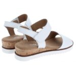 Gabor Raynor 62.750 Wedge Sandals – White Leather – Womens Sandals, Sliders & Toe Posts - Crep Direct UK