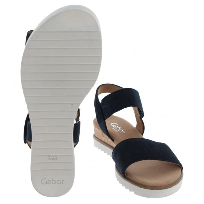 Gabor Raynor 42.750 Sandals – Blue Suede – Womens Sandals, Sliders & Toe Posts - Crep Direct UK
