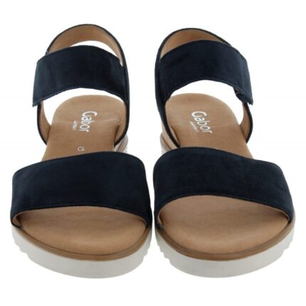Gabor Raynor 42.750 Sandals – Blue Suede – Womens Sandals, Sliders & Toe Posts - Crep Direct UK