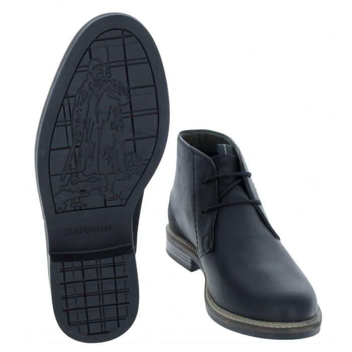 Barbour Readhead Chukka Boots MFO0138 – Black Leather – Mens Boots - Crep Direct UK