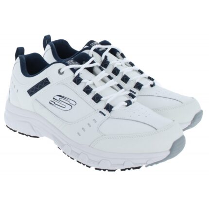 Skechers Oak Canyon Redwick 51896 Trainers – White / Navy Leather – Mens Performance Running - Crep Direct UK Skechers Oak Canyon Redwick 51896 Trainers – White / Navy Leather – Mens Performance Running - Crep Direct UK