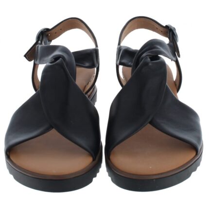 Gabor Rich 62.751 Sandals – Black Leather – Womens Sandals, Sliders & Toe Posts - Crep Direct UK