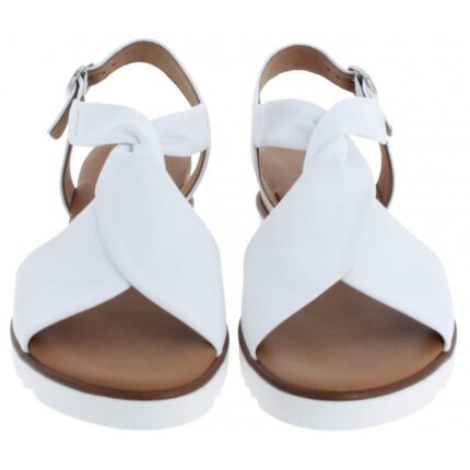 Gabor Rich 62.751 Sandals – White Leather – Womens Sandals, Sliders & Toe Posts - Crep Direct UK