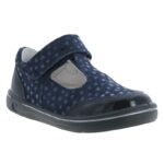 Ricosta Winny 2600802 T-Bar Shoes – Blue Leather – Girls Shoes - Crep Direct UK