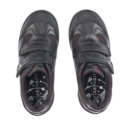 Start-Rite Rocket School Shoes – Black Leather – Boys School Shoes - Crep Direct UK