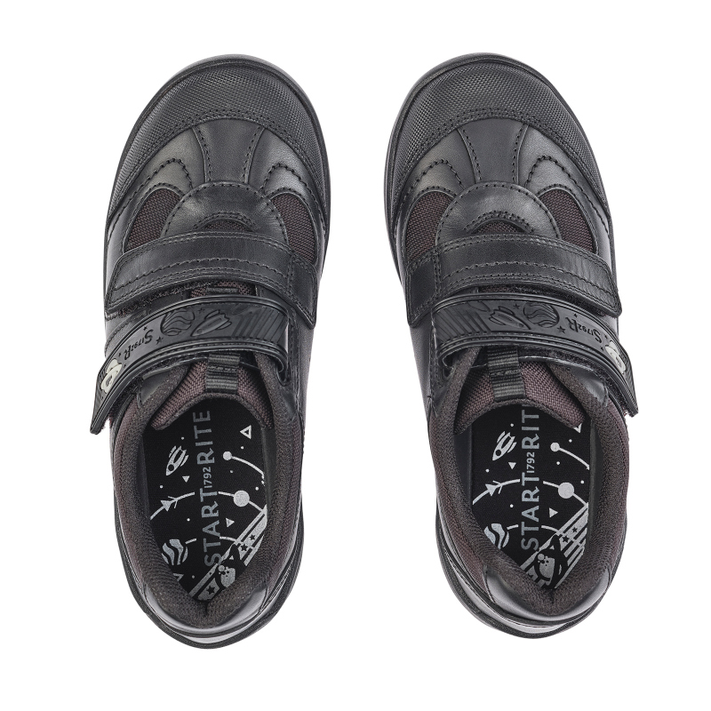 Start-Rite Rocket School Shoes – Black Leather – Boys School Shoes - Crep Direct UK