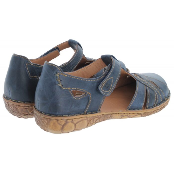Josef Seibel Rosalie 29 79529 Closed Toe Sandals – Blue Dunk Leather – Womens Sandals, Sliders & Toe Posts - Crep Direct UK